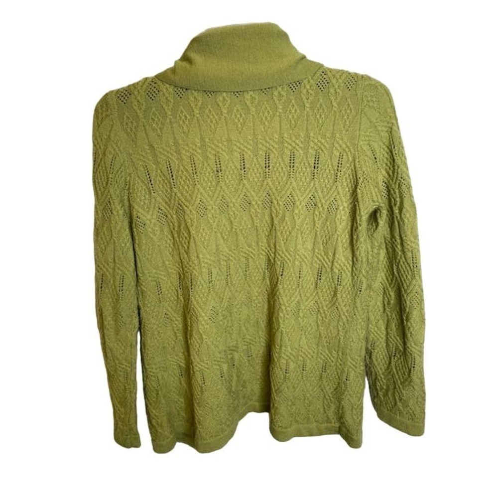 Philosophy Green Open Cardigan with Tie Sz Small/Petite - Picture 3 of 4